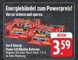 Power Cell Alkaline Batterien Mignon AA im Angebot bei EDEKA in Görlitz Power Cell Alkaline Batterien Mignon AA Angebote von Gut & Günstig bei EDEKA Görlitz für 3,59 €