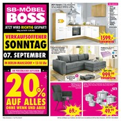 SB Möbel Boss Möbel & Einrichtung Prospekt der aktuellen Woche mit 12 Seiten, gültig von 06.09.2025 bis 12.09.2025, in Neuenhagen und Umgebung Aktueller SB Möbel Boss Möbel & Einrichtung Prospekt in Neuenhagen und Umgebung, "JETZT WIRD RICHTIG GESPART!" mit 12 Seiten, 06.09.2025 - 12.09.2025