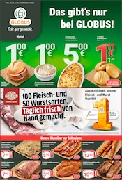 Wurst im GLOBUS Prospekt in Hanau Aktueller GLOBUS Prospekt mit Wurst, "Aktuelle Angebote", Seite 1
