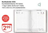 Buchkalender 2026 im Angebot bei GLOBUS in Bad Kreuznach Buchkalender 2026 Angebote bei GLOBUS Bad Kreuznach für 2,99 €