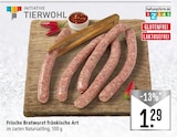 Frische Bratwurst fränkische Art Angebote bei Marktkauf Fellbach für 1,29 €