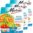 PETITES GAMBAS, COMPOTÉE DE TOMATES ET TAGLIATELLES AU PESTO MARIE - MARIE - Auchan Hypermarché PETITES GAMBAS, COMPOTÉE DE TOMATES ET TAGLIATELLES AU PESTO MARIE - MARIE à 6,90 € dans le catalogue Auchan Hypermarché