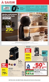 Promos Dolce Gusto dans le catalogue "AU COEUR DU GOÛT" de Carrefour Dolce Gusto en promo dans le catalogue Carrefour à la page 33