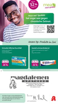 mea - meine apotheke Prospekt der KW 23 "Unsere Juni-Angebote" Aktueller mea - meine apotheke Prospekt "Unsere Juni-Angebote" Seite 1 von 4 Seiten