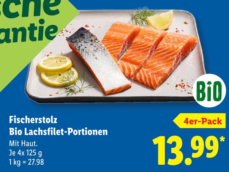 Bio Lachsfilet-Portionen