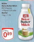GLOBUS - Reine Butter Milch Angebot im Prospekt Reine Butter Milch bei GLOBUS im Prospekt "" für 0,89 €