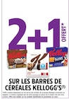 Promo 2+1 offert sur les barres de céréales Kellogg's à  dans le catalogue Intermarché Super à Angoulême