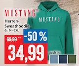Herren-Sweathoodie im Angebot bei Kaufhaus Stolz in Neubrandenburg Herren-Sweathoodie Angebote von MUSTANG bei Kaufhaus Stolz Neubrandenburg für 34,99 €