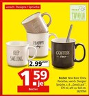 Becher im Segmüller Prospekt Becher von Prima Tavola im aktuellen Segmüller Prospekt für 1,59 €