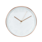 Horloge ronde cuivrée - Stokomani à Poitiers Horloge ronde cuivrée en promo chez Stokomani Poitiers à 8,99 €