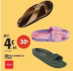 E.Leclerc La Môle - Promo Mule homme ou femme Promo Mule homme ou femme à 4,86 € dans le catalogue E.Leclerc à La Môle