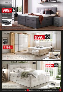 Boxspringbett im XXXLutz Möbelhäuser Prospekt "BLACK SHOPPING WEEK" mit 20 Seiten (Duisburg)