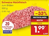 Schweine Hackfleisch Angebot in Karow Schweine Hackfleisch im aktuellen Prospekt bei Netto Marken-Discount in Karow