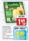 dt. Schnittkäse von Grünländer für 1,49 € bei EDEKA im Angebot dt. Schnittkäse von Grünländer im aktuellen EDEKA Prospekt