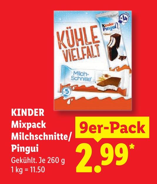 Mixpack Milchschnitte/Pingui