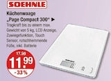 Küchenwaage "Page Compact 300" von SOEHNLE im aktuellen V-Markt Prospekt für 11,99 €