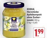 Herzstücke Apfelkompott ohne Zuckerzusatz Angebote von EDEKA bei E center Heilbronn für 1,99 €