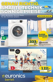 Fernseher im EURONICS Prospekt "GENAU RICHTIG. SMARTE TECHNIK. SONNIGE PREISE." mit 10 Seiten (Hagen (Stadt der FernUniversität))