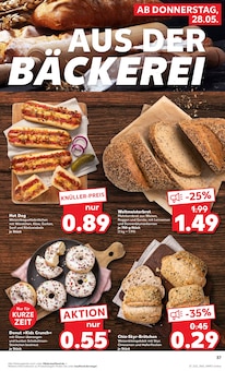Vollkornbrot Angebot im Kaufland Prospekt, gültig von 28.05.2026 bis 03.06.2026 Vollkornbrot Angebot im aktuellen Kaufland Prospekt auf Seite 37