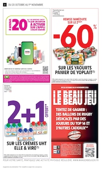 Catalogue de la semaine "-60% DE REMISE IMMÉDIATE SUR LE 2ÈME" avec 2 pages, valide du 20/10/2026 au 01/11/2026 pour Girancourt et alentours Prospectus de la semaine "-60% DE REMISE IMMÉDIATE SUR LE 2ÈME" avec 2 pages, valide du 20/10/2026 au 01/11/2026 pour Girancourt et alentours