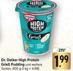 E center Schwaikheim - High Protein Grieß Pudding Angebot im Prospekt High Protein Grieß Pudding bei E center im Schwaikheim Prospekt für 1,99 €