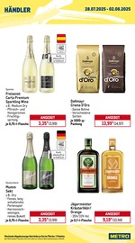Freixenet-Sekt im METRO Prospekt in Stendal Aktueller METRO Prospekt mit Freixenet-Sekt, "Wochenangebote Händler + Monats-Mix August", Seite 2