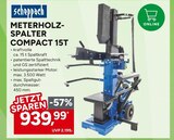 METERHOLZ-SPALTER COMPACT 15T Angebote von Scheppach bei Marktkauf Ulm für 939,99 €