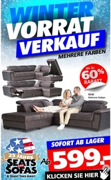 Seats and Sofas Prospekt "Aktuelle Angebote" für Krefeld, 1 Seite, 21.01.2023 - 29.01.2023