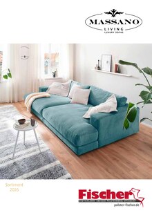 Couch im Polstermöbel Fischer Prospekt "Massano living" mit 13 Seiten (Fürth)