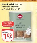 Aktuelle Wecker Angebote bei GLOBUS in Duisburg Aktuelles Mehrkorn Brötchen Angebot bei GLOBUS in Duisburg ab 1,09 €