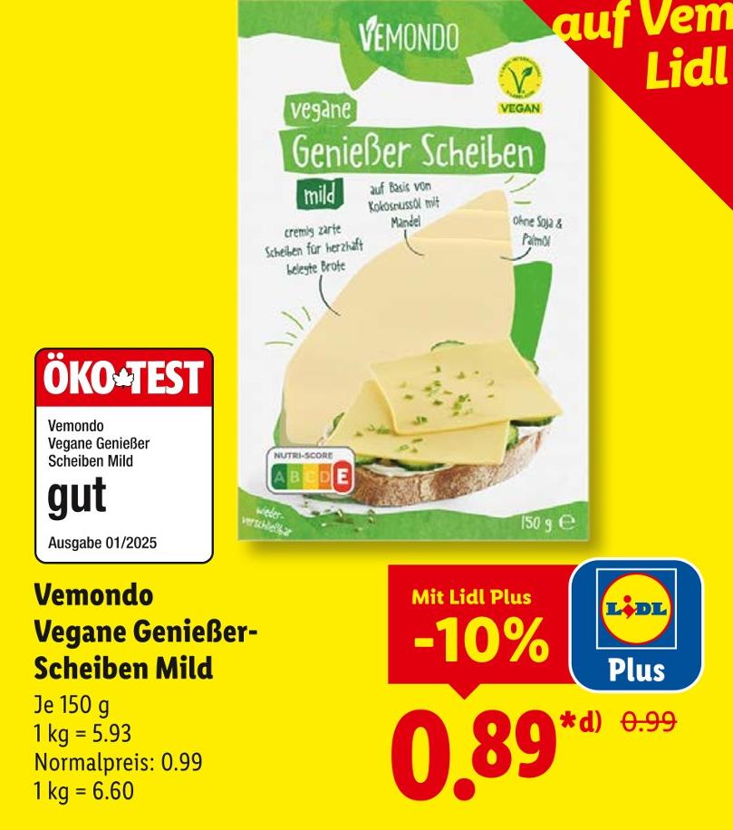 Vegane Genießer-Scheiben Mild