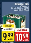 Pils im Angebot bei E center in Remscheid Pils Angebote von Bitburger bei E center Remscheid für 9,99 €