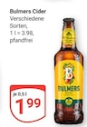 Cider im Angebot bei GLOBUS in Hofheim Cider Angebote von Bulmers bei GLOBUS Hofheim für 1,99 €