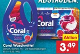 Waschmittel Angebote von Coral bei Netto Marken-Discount Hof für 3,49 €