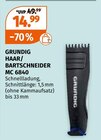 HAAR/BARTSCHNEIDER MC 6840 Angebote von GRUNDIG bei Müller Schwäbisch Gmünd für 14,99 €