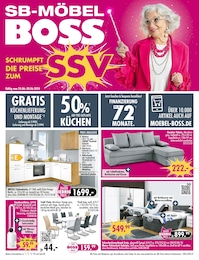 SB Möbel Boss Prospekt "SCHRUMPFT DIE PREISE!", 12 Seiten, 24.06.2024 - 30.06.2024