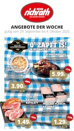 REWE Prospekt "Dein Markt", 23 Seiten, 29.09.2025 - 04.10.2025
