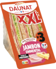 Sandwich xxl pain moelleux jambon emmental - DAUNAT en promo chez Monoprix Sandwich xxl pain moelleux jambon emmental - DAUNAT dans le catalogue Monoprix