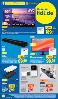Fernseher im aktuellen Lidl Prospekt (Herzogenrath) Fernseher im Lidl Prospekt "LIDL LOHNT SICH" mit 68 Seiten (Herzogenrath)