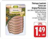 Original Mutzbraten im Angebot bei E center in Chemnitz Original Mutzbraten Angebote von Thüringer Landstolz bei E center Chemnitz für 1,49 €