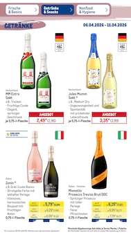 Champagner im aktuellen METRO Prospekt (Essen) Champagner im METRO Prospekt "Wochenangebote" mit 52 Seiten (Essen)