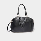 Sac à main avec bandoulière amovible noir femme - La Halle à Reims Sac à main avec bandoulière amovible noir femme en promo chez La Halle Reims à 29,99 €