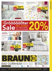 Bettwäsche im BRAUN Möbel-Center Prospekt in Villingen-Schwenningen Aktueller BRAUN Möbel-Center Prospekt mit Bettwäsche, "Gröööößter Sale des Jahres!", Seite 20