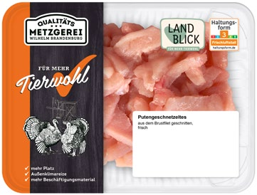 Frisches Puten-Geschnetzeltes Angebote von Qualitätsmetzgerei Wilhelm Brandenburg bei REWE Mühlhausen für 6,66 €