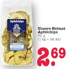 Apfelchips Angebote von Unsere Heimat bei E center Ludwigshafen für 2,69 €