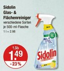 Glas- & Flächenreiniger von Sidolin im aktuellen V-Markt Prospekt