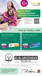 mea - meine apotheke Prospekt für Stuttgart: "Unsere Oktober-Angebote", 4 Seiten, 01.10.2025 - 31.10.2025