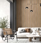PANNEAU TASSEAUX DE BOIS MDF CHÊNE FEUTRINE NOIR à Décor Discount dans Saint-Marcel-lès-Sauzet PANNEAU TASSEAUX DE BOIS MDF CHÊNE FEUTRINE NOIR à Décor Discount dans Saint-Marcel-lès-Sauzet