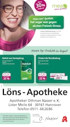 mea - meine apotheke Prospekt für Hannover mit 4 Seiten mea - meine apotheke Prospekt für Hannover: "Unsere August-Angebote", 4 Seiten, 01.08.2025 - 31.08.2025