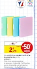 Intermarché Espelette - Promo Classeur a4 maxi dos 4cm rainbow pastel Promo Classeur a4 maxi dos 4cm rainbow pastel à 2,20 € dans le catalogue Intermarché à Espelette